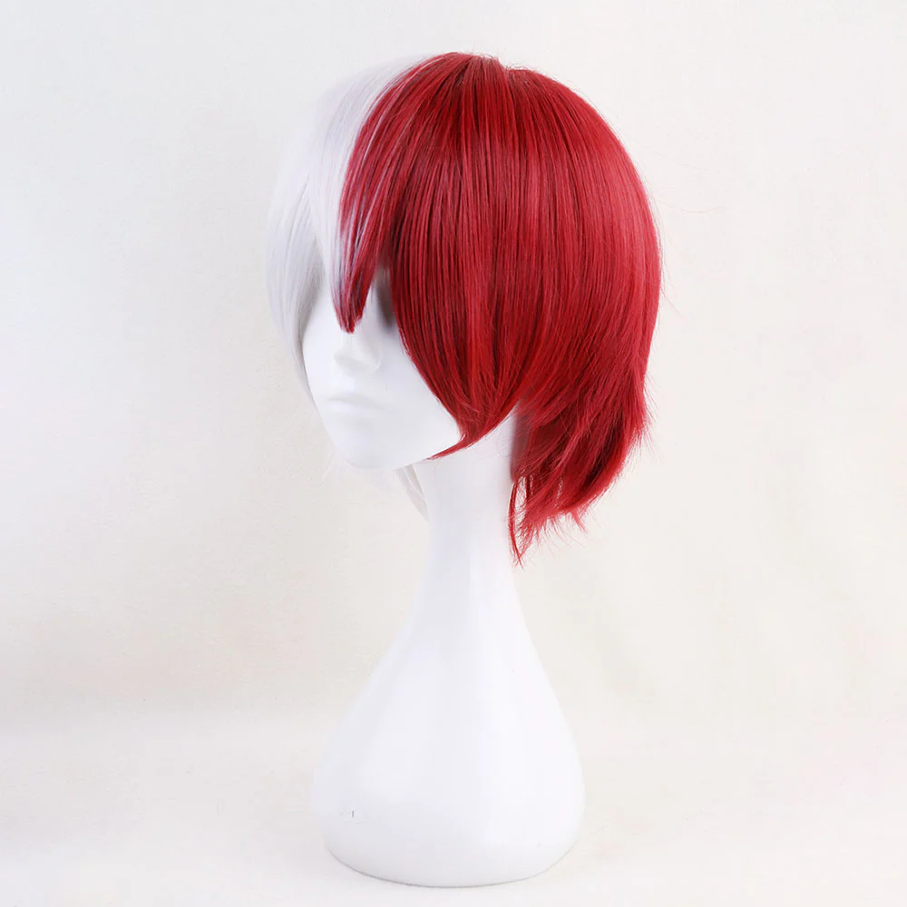 Anime My Hero Academia Todoroki Shoto Cosplay Wig Heat Resistant Sythentic Hair - Image 3