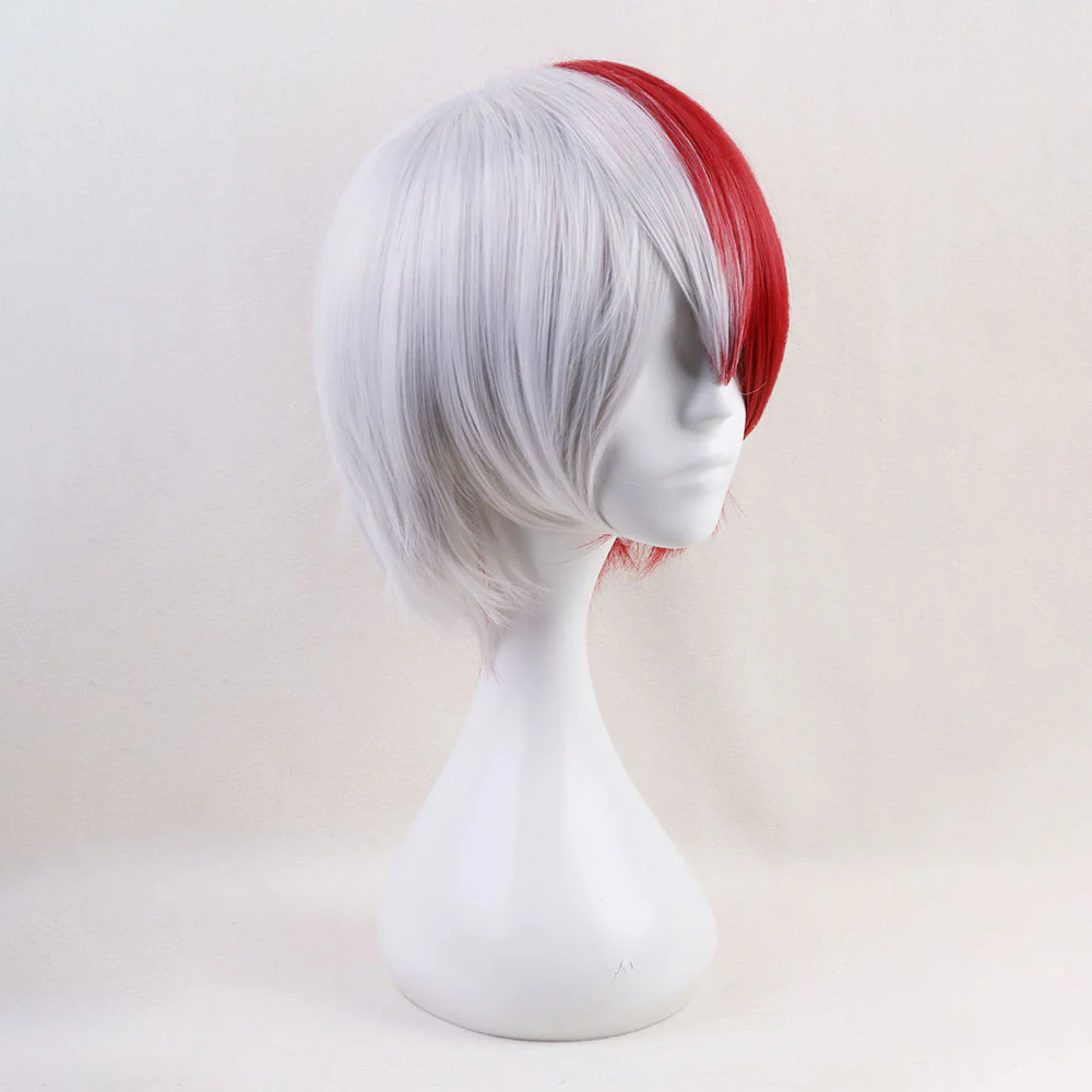 Anime My Hero Academia Todoroki Shoto Cosplay Wig Heat Resistant Sythentic Hair - Image 5