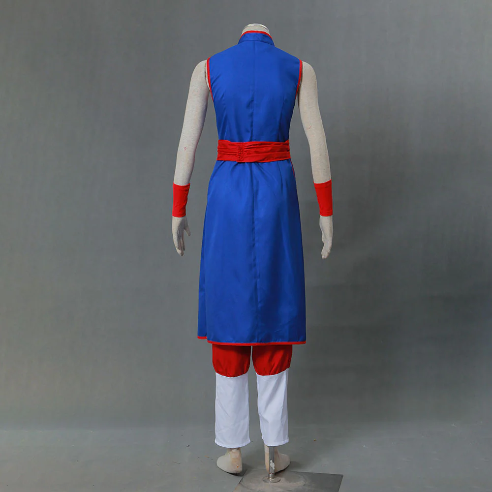 Dragon Ball Costume Chichi Before Marriage Blue Cosplay Suit with Accessories for Women and Kids - Image 3