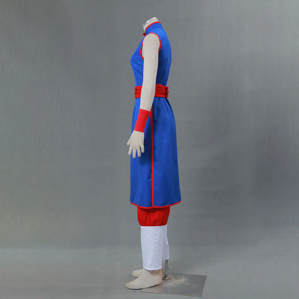 Dragon Ball Costume Chichi Before Marriage Blue Cosplay Suit with Accessories for Women and Kids - Image 4