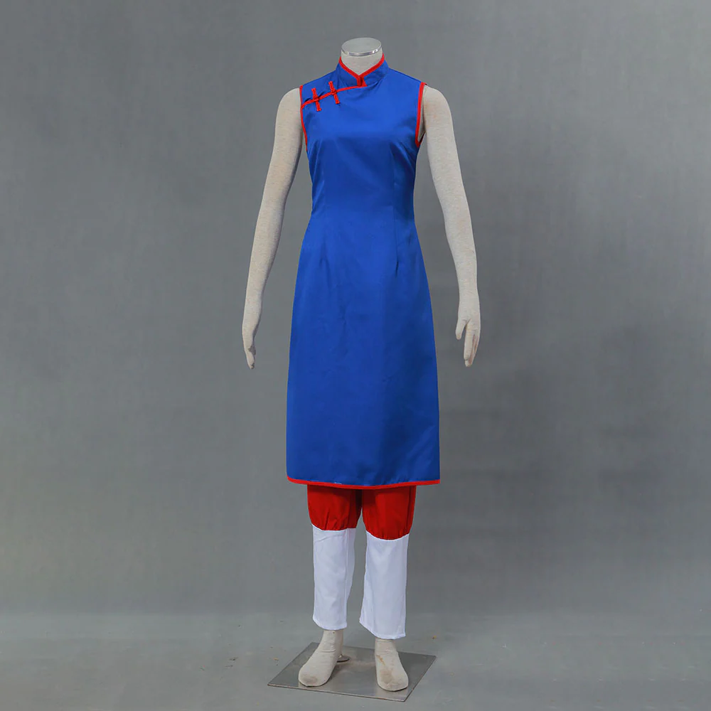 Dragon Ball Costume Chichi Before Marriage Blue Cosplay Suit with Accessories for Women and Kids - Image 5