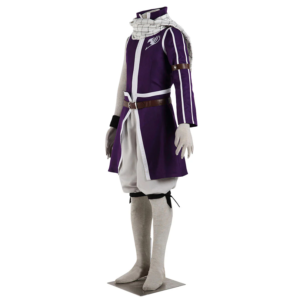 Fairy Tail Costume Grand Magic Games Etherious Natsu Dragneel Cosplay Full Outfit for Men and Kids - Image 3