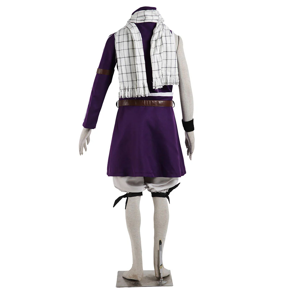 Fairy Tail Costume Grand Magic Games Etherious Natsu Dragneel Cosplay Full Outfit for Men and Kids - Image 4