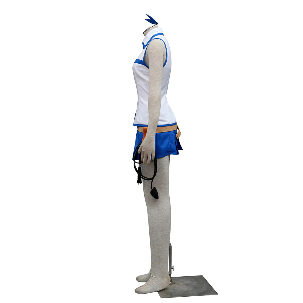 Fairy Tail Costume Lucy Heartfilia Normal Uniform Cosplay Set with Eridanus for Women and Kids - Image 4