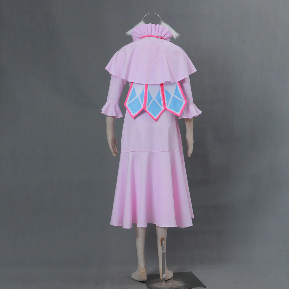 Fairy Tail Costume Mavis Vermilion Luxury Uniform Cosplay Dress with Accessories for Women and Kids - Image 3