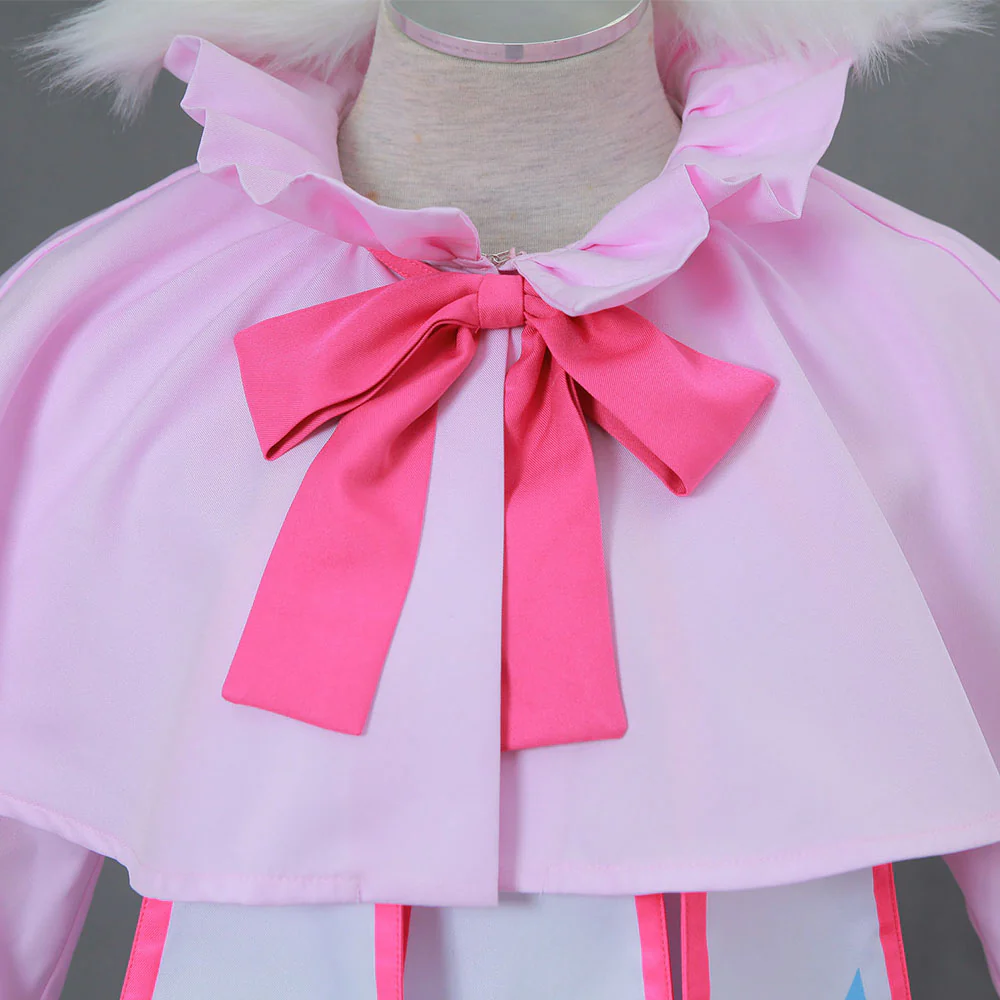 Fairy Tail Costume Mavis Vermilion Luxury Uniform Cosplay Dress with Accessories for Women and Kids - Image 6