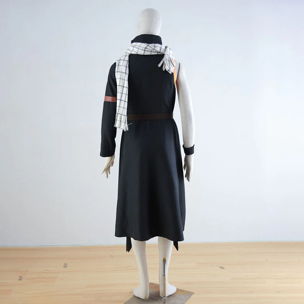 Fairy Tail Costume Natsu Dragneel Cosplay Set with Scarf for Men and Kids - Image 3