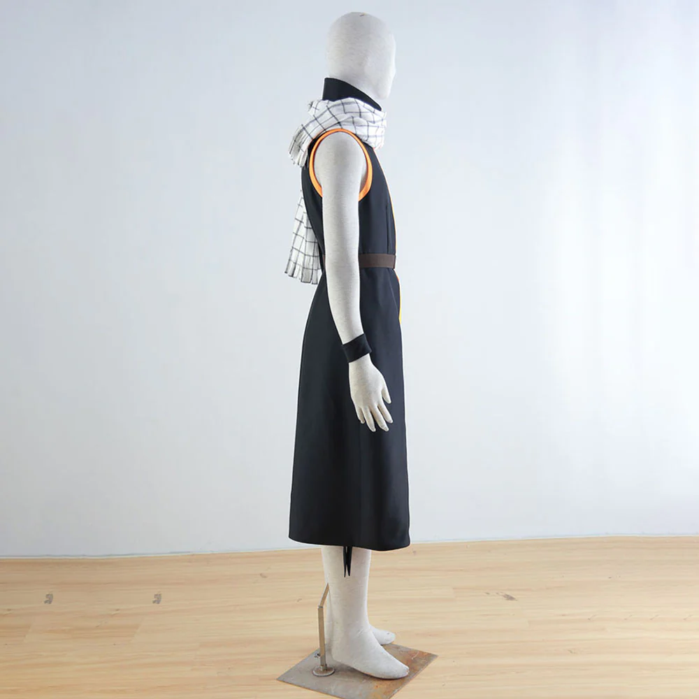 Fairy Tail Costume Natsu Dragneel Cosplay Set with Scarf for Men and Kids - Image 7