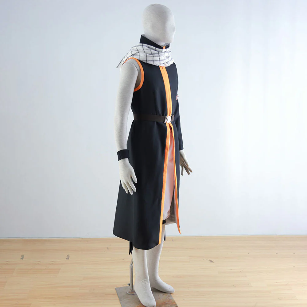Fairy Tail Costume Natsu Dragneel Cosplay Set with Scarf for Men and Kids - Image 8
