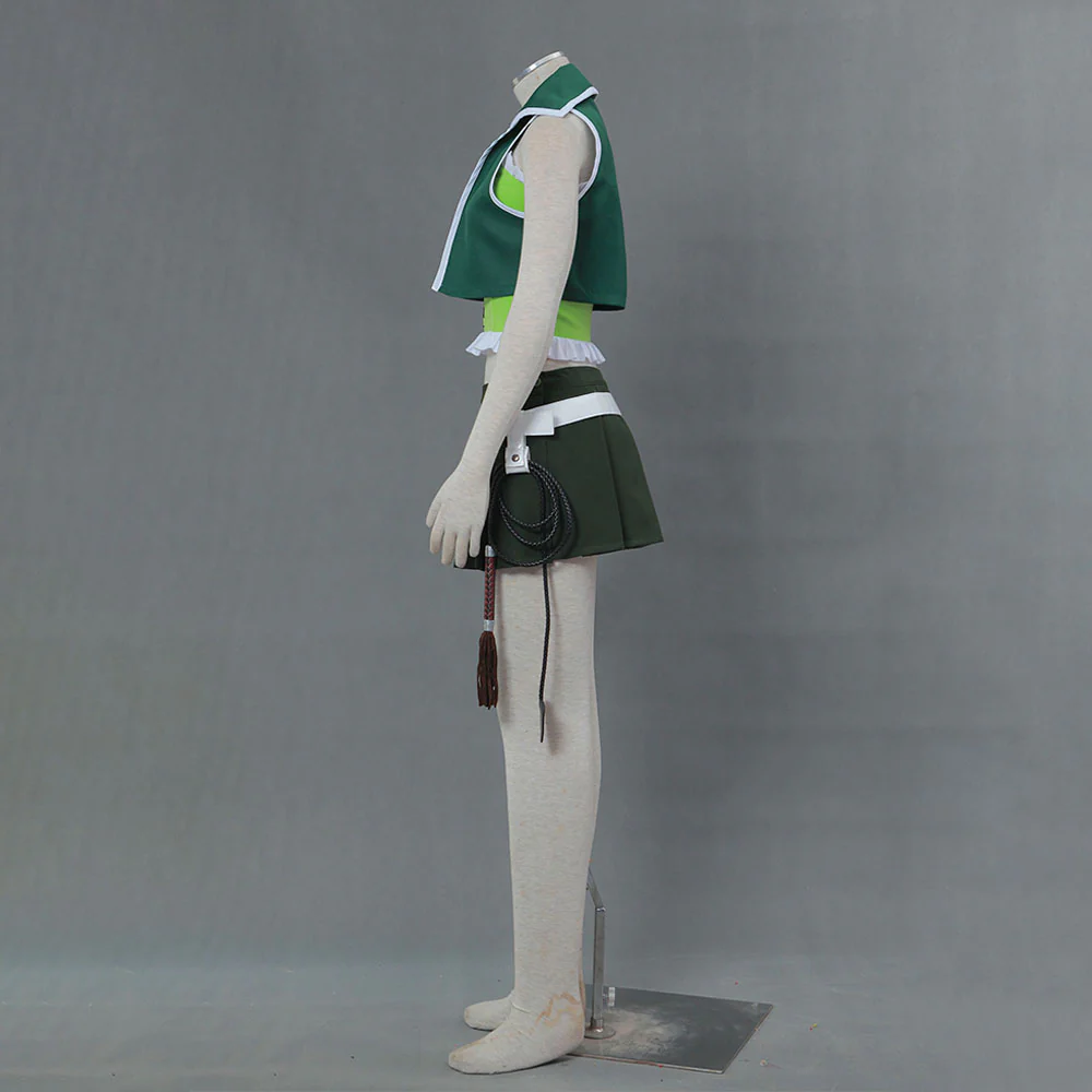 Fairy Tail Costume Tenrou Island Arc Lucy Heartfilia Green Outfit Cosplay with Accessories for Women and Kids - Image 4