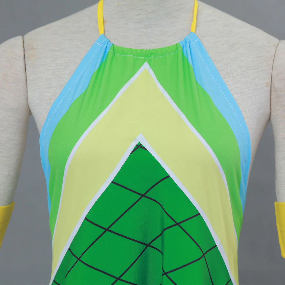 Fairy Tail Costume Tenrou Island Arc Wendy Marvell Green Cosplay Dress for Women and Kids - Image 5