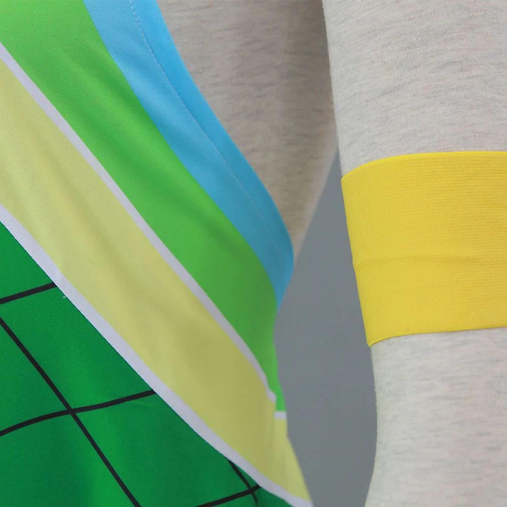 Fairy Tail Costume Tenrou Island Arc Wendy Marvell Green Cosplay Dress for Women and Kids - Image 6