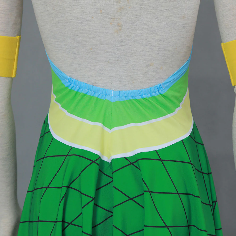 Fairy Tail Costume Tenrou Island Arc Wendy Marvell Green Cosplay Dress for Women and Kids - Image 7