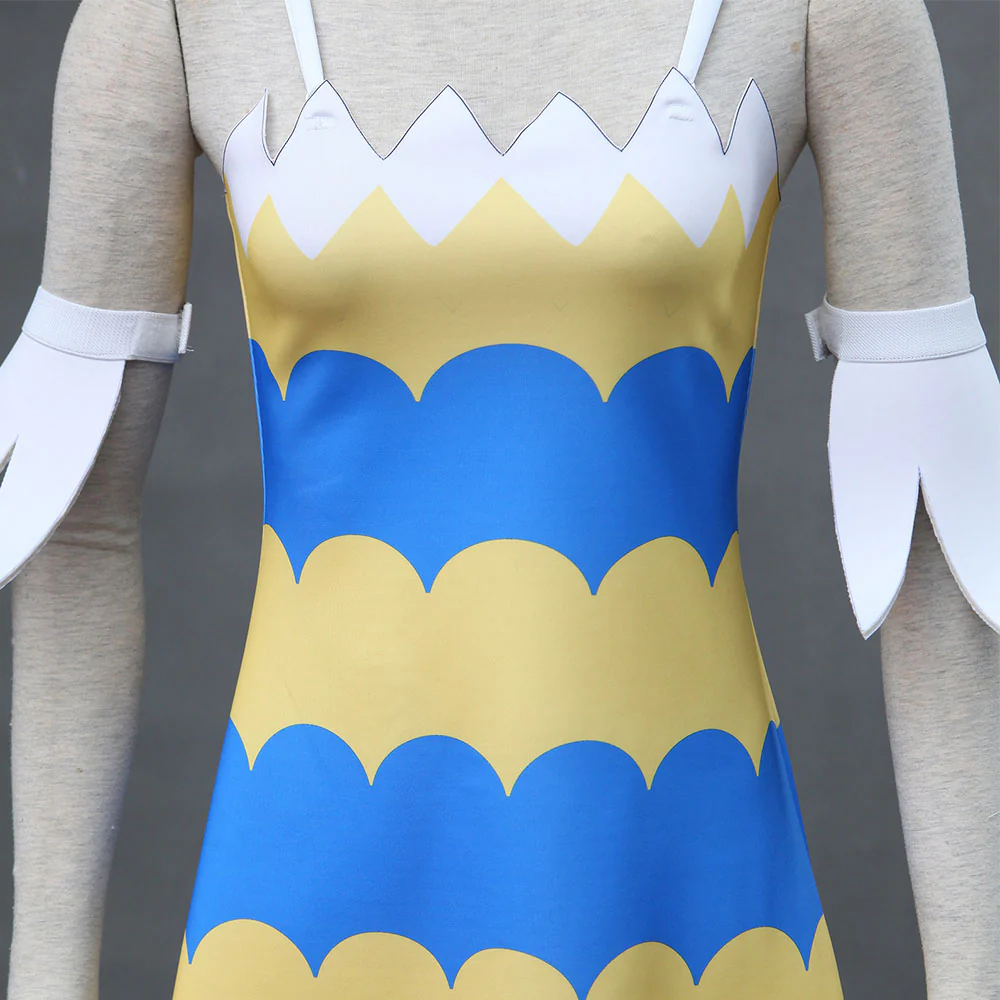 Fairy Tail Costume Wendy Marvell Cosplay Dress with Accessories for Women and Kids - Image 5