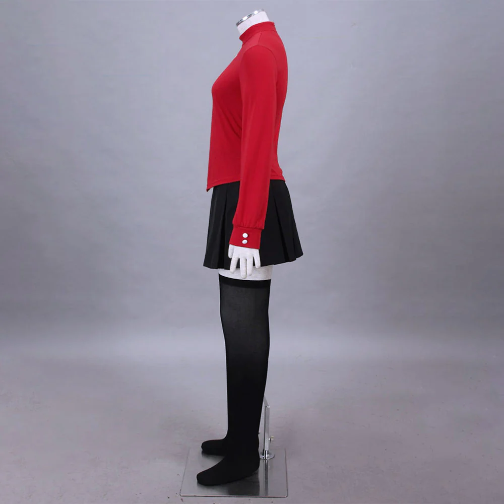 Fate / Stay Night Costume Rin Tohsaka Cosplay Set with Accessories for Women and Kids - Image 4
