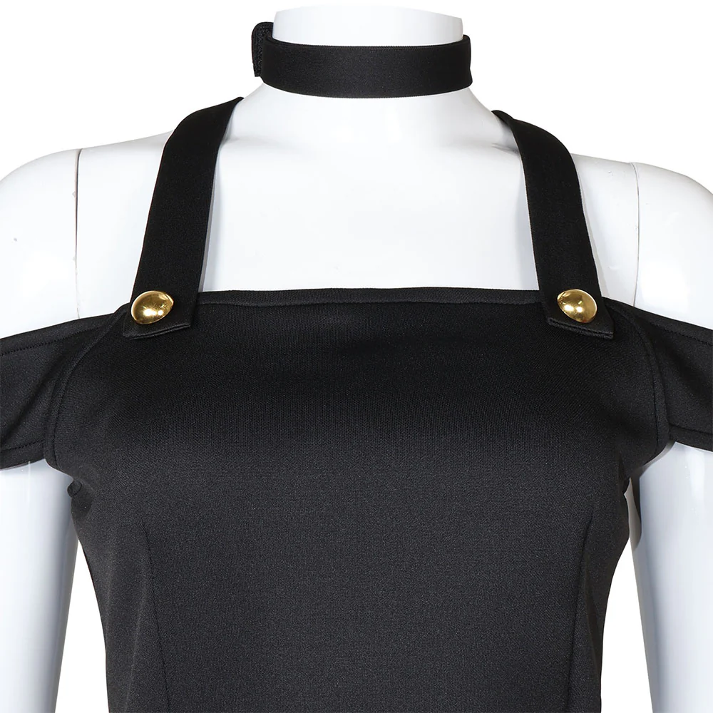 Hazbin Hotel Costume Vaggie Cosplay full Set with Tail Accessories for Women - Image 6