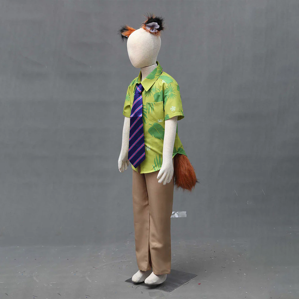 Kids and Men Zootopia Costume The Fox Nick Wilde Cosplay Halloween Costume - Image 3