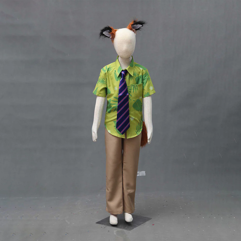 Men and Kids Zootopia Costume The Fox Nick Wilde Cosplay Halloween Costume - Image 6