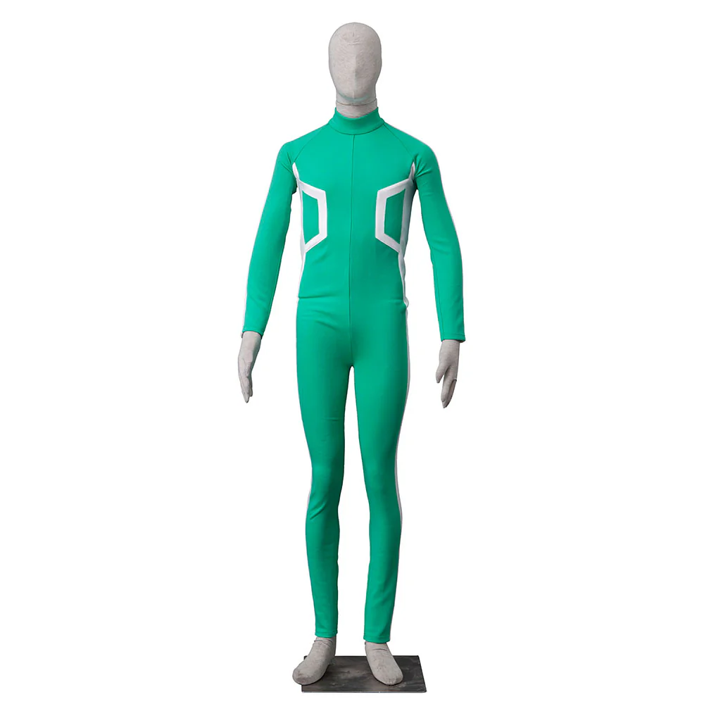 My Hero Academia Costume Midoriya Izuku Cosplay Green Fighting Full Outfit with Accessories for Men and Kids - Image 6