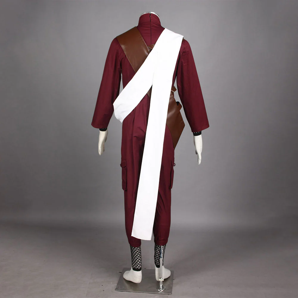 Naruto Costume Gaara Save Sasuke Cosplay full Outfit for Men and Kids - Image 4