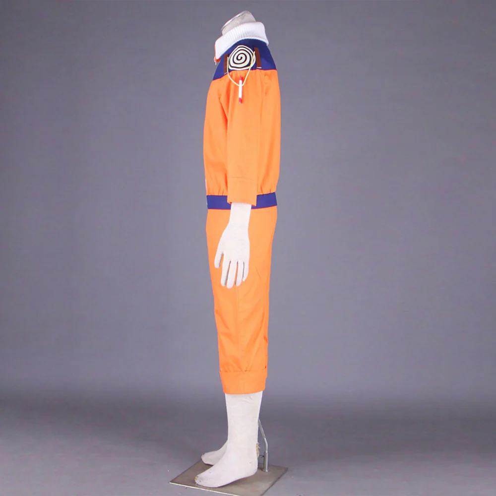 Naruto Costume Naruto Childhood Orange Cosplay full Outfit for Men and Kids - Image 5
