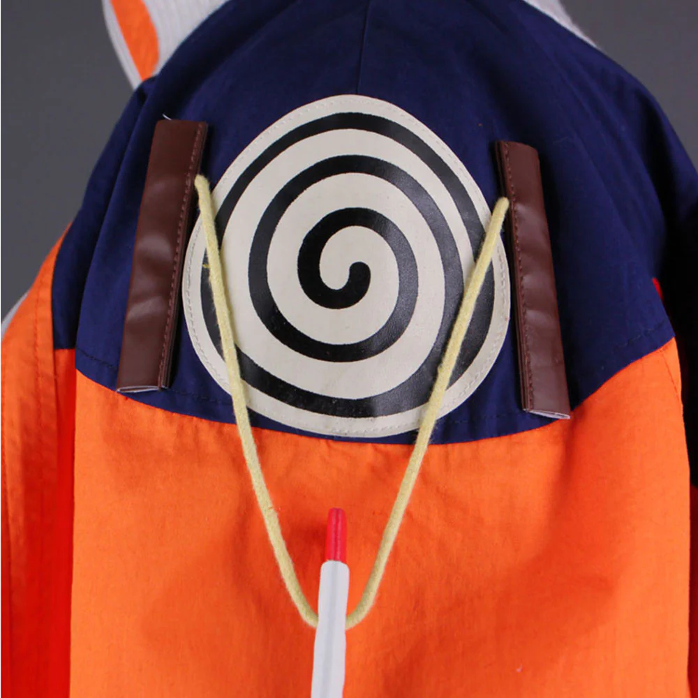 Naruto Costume Naruto Childhood Orange Cosplay full Outfit for Men and Kids - Image 6