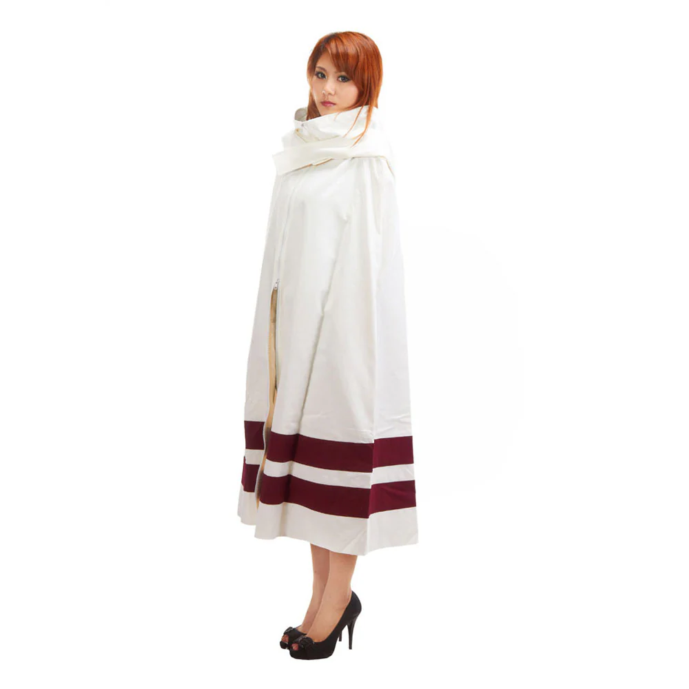 Naruto Costume Konohagakure Ninja Robe White Cloak Cosplay for Adults and Kids - Image 3