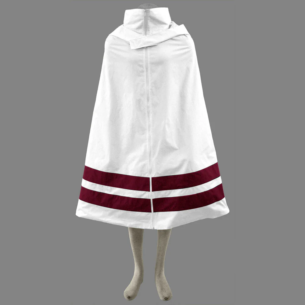 Naruto Costume Konohagakure Ninja Robe White Cloak Cosplay for Adults and Kids - Image 5