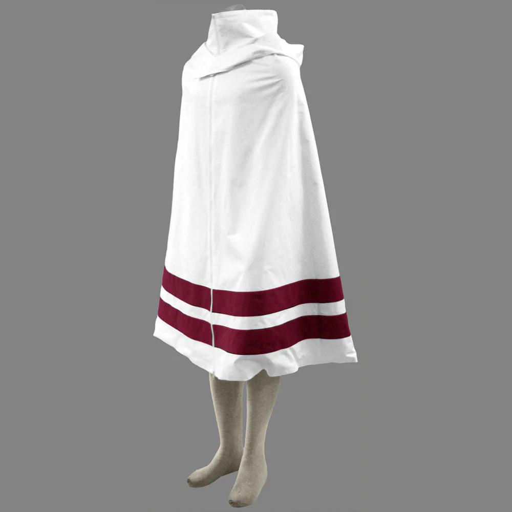 Naruto Costume Konohagakure Ninja Robe White Cloak Cosplay for Adults and Kids - Image 6