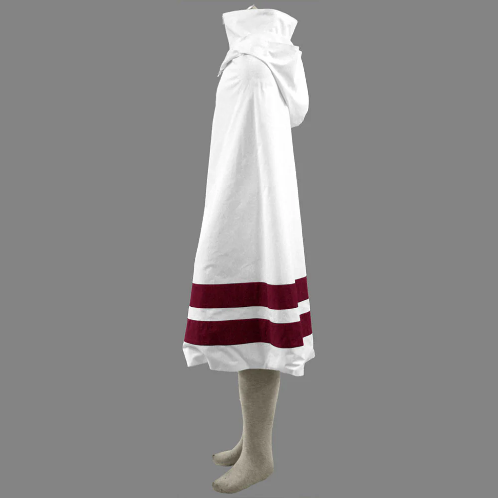 Naruto Costume Konohagakure Ninja Robe White Cloak Cosplay for Adults and Kids - Image 8