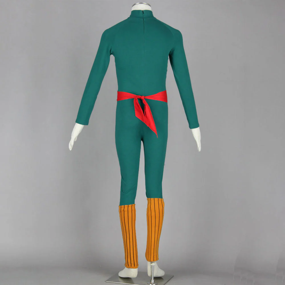 Naruto Costume Rock Lee Childhood Green Cosplay full Outfit for Men and Kids - Image 4