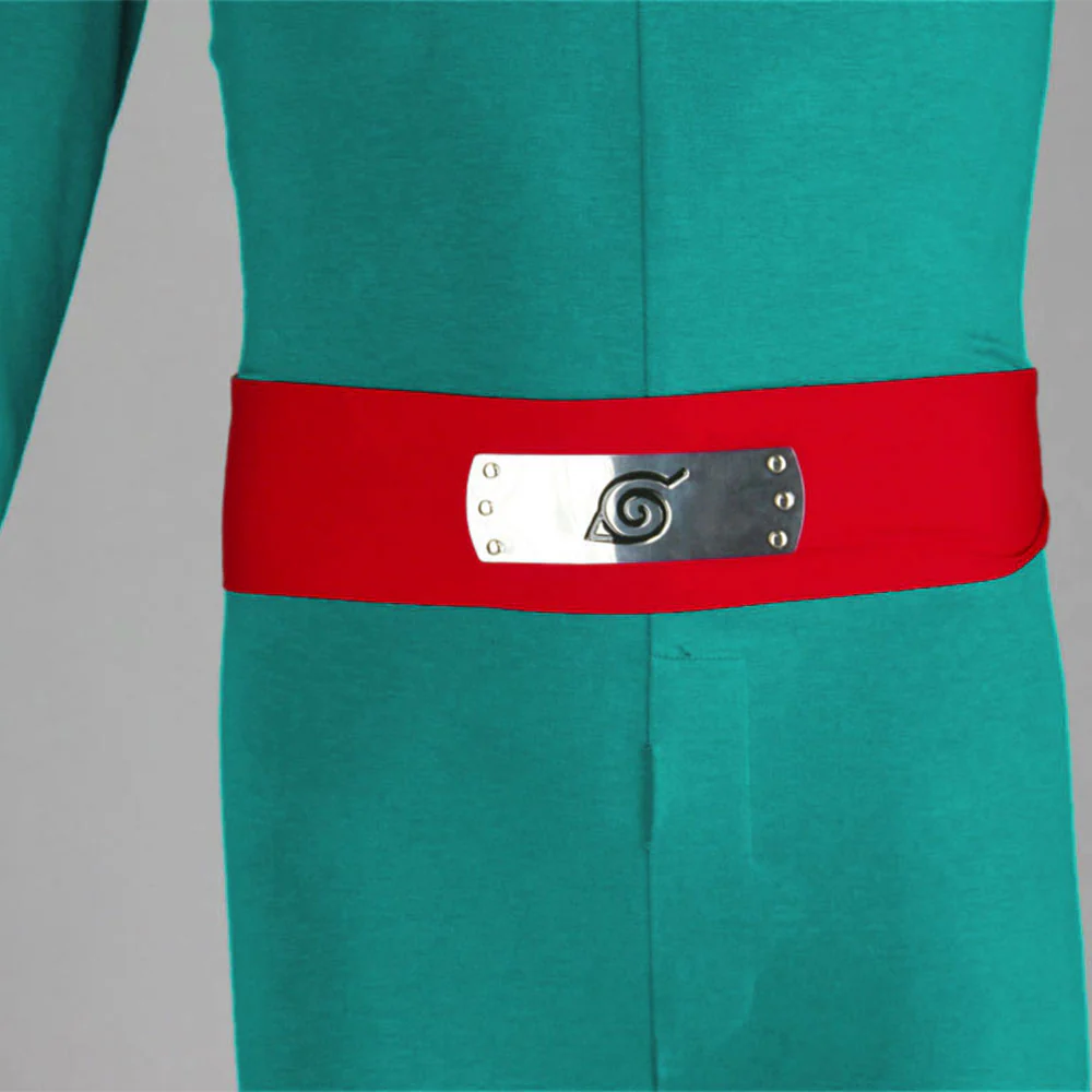 Naruto Costume Rock Lee Childhood Green Cosplay full Outfit for Men and Kids - Image 7