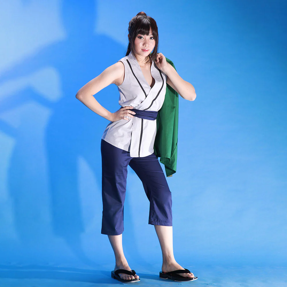 Naruto Costume Tsunade 5th Hokage Cosplay full Outfit with Hokage Hat for Women and Kids - Image 3