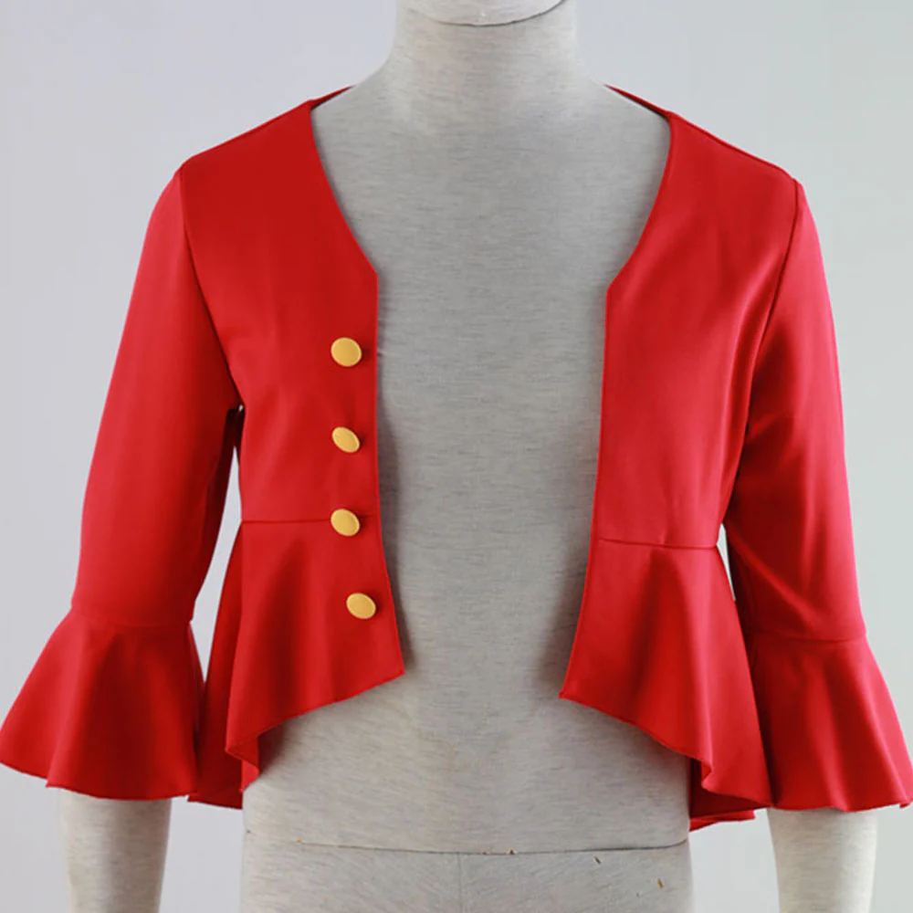 One Piece Costumes Monkey D Luffy Cosplay Set with Hat for Men and Kids - Image 6