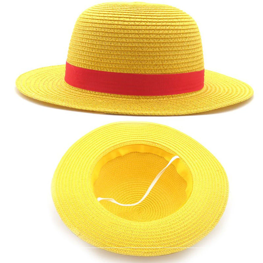 One Piece Costumes Monkey D Luffy Cosplay Set with Hat for Men and Kids - Image 8