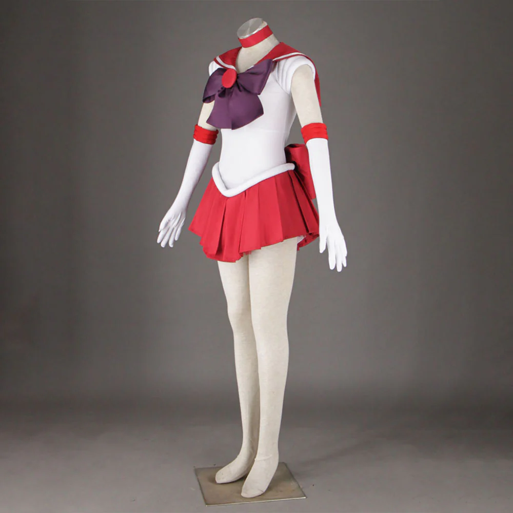 Women and Kids Sailor Moon Costume Sailor Mars Heino Rei Cosplay with Accessories - Image 3