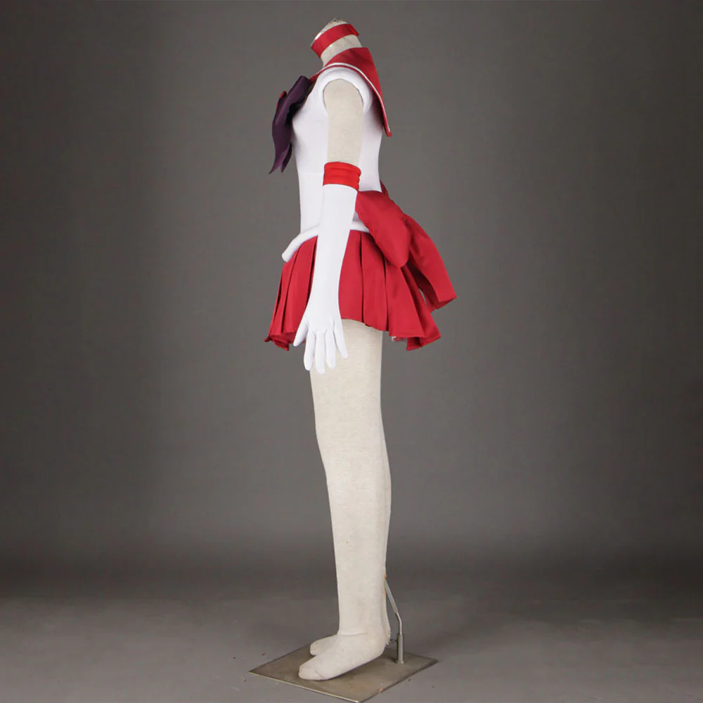 Women and Kids Sailor Moon Costume Sailor Mars Heino Rei Cosplay with Accessories - Image 4