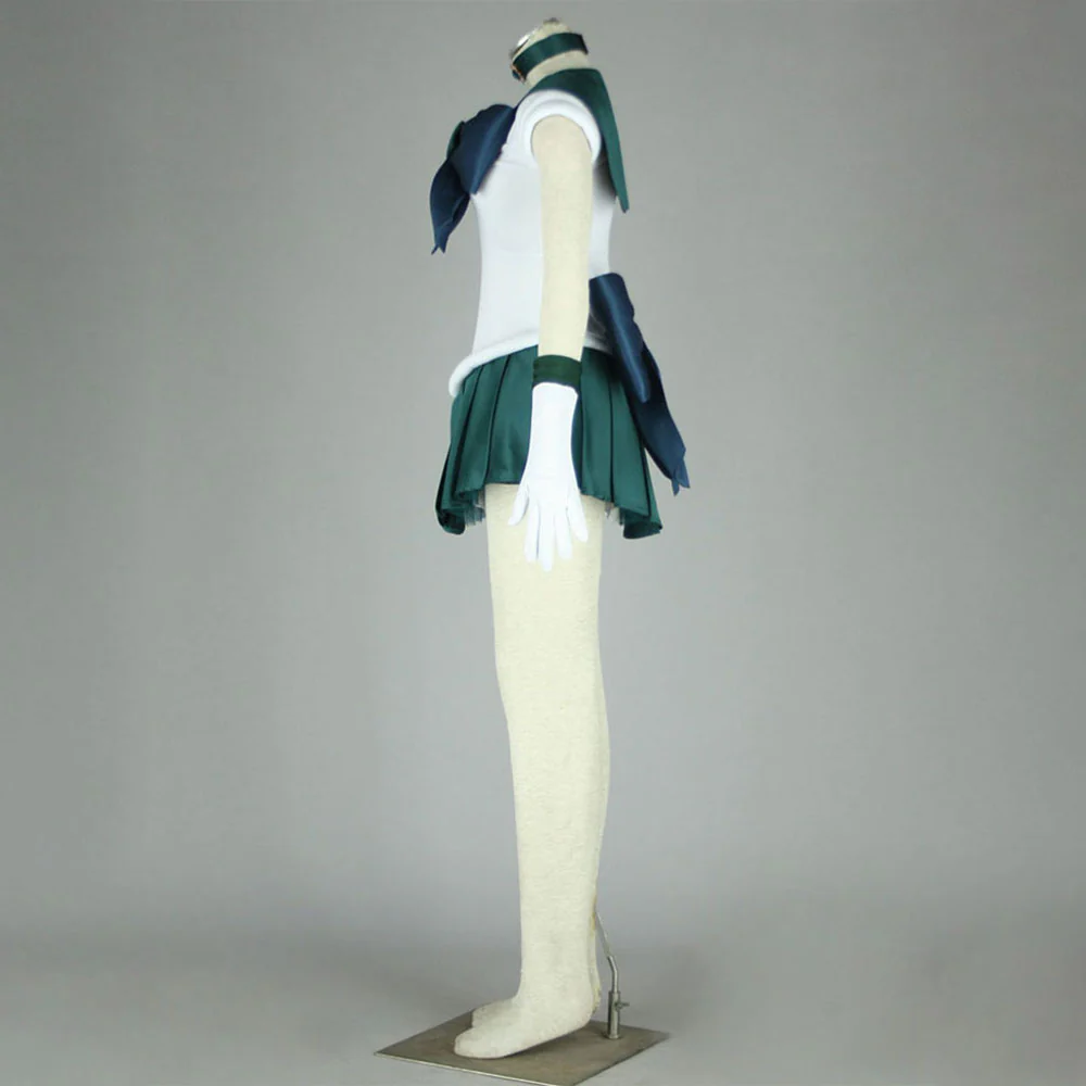 Women and Kids Sailor Moon Costume Sailor Neptune Kaiou Michiru Cosplay with Accessories - Image 5