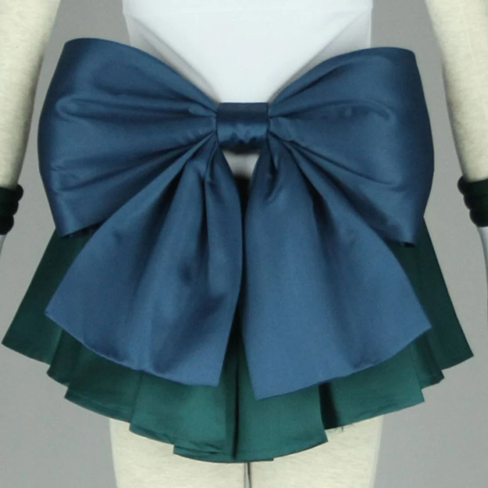 Women and Kids Sailor Moon Costume Sailor Neptune Kaiou Michiru Cosplay with Accessories - Image 7