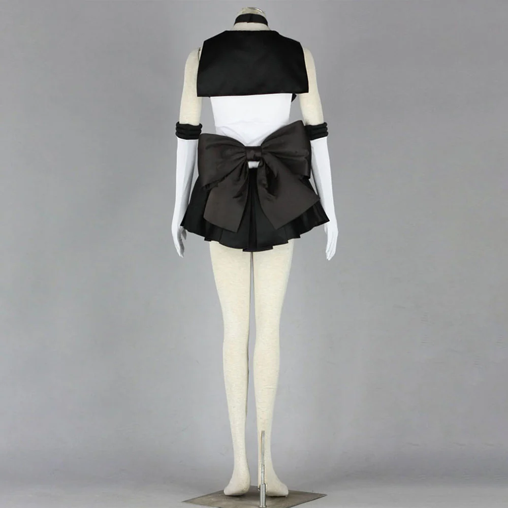 Women and Kids Sailor Moon Costume Sailor Pluto Mingou Setsuna Cosplay with Accessories - Image 4