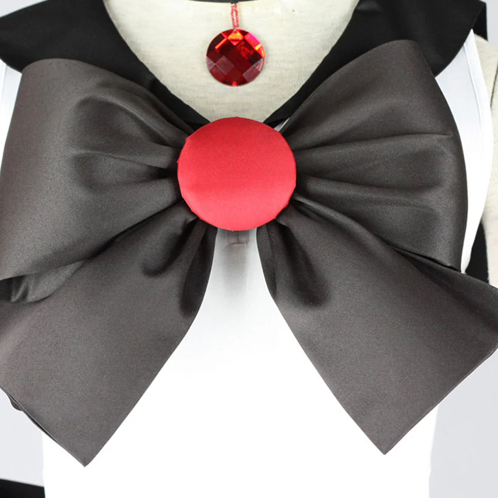 Women and Kids Sailor Moon Costume Sailor Pluto Mingou Setsuna Cosplay with Accessories - Image 6