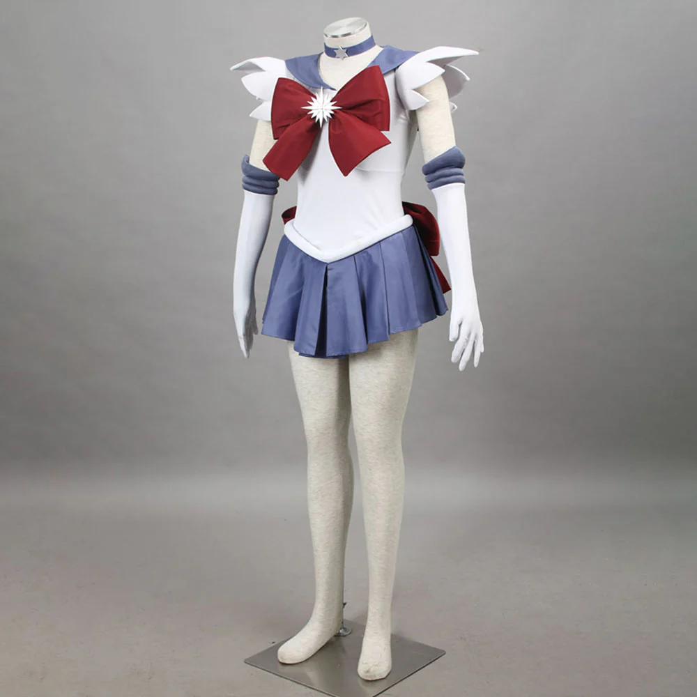 Women and Kids Sailor Moon Costume Sailor Saturn Tomoyo Hotaru Cosplay with Accessories - Image 3