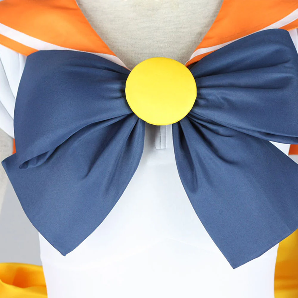 Women and Kids Sailor Moon Costume Sailor Venus Aino Minago Cosplay with Accessories - Image 5