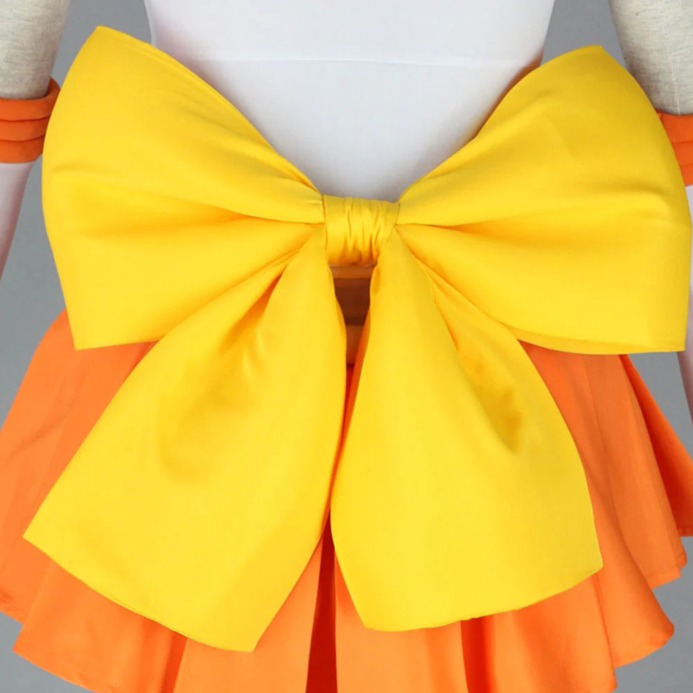 Women and Kids Sailor Moon Costume Sailor Venus Aino Minago Cosplay with Accessories - Image 6