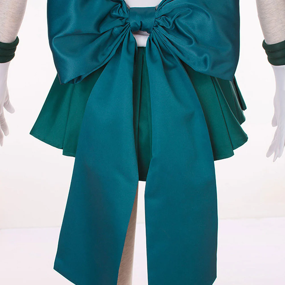 Women and Kids Sailor Moon Super S Costume Sailor Neptune Kaiou Michiru Cosplay with Accessories - Image 7