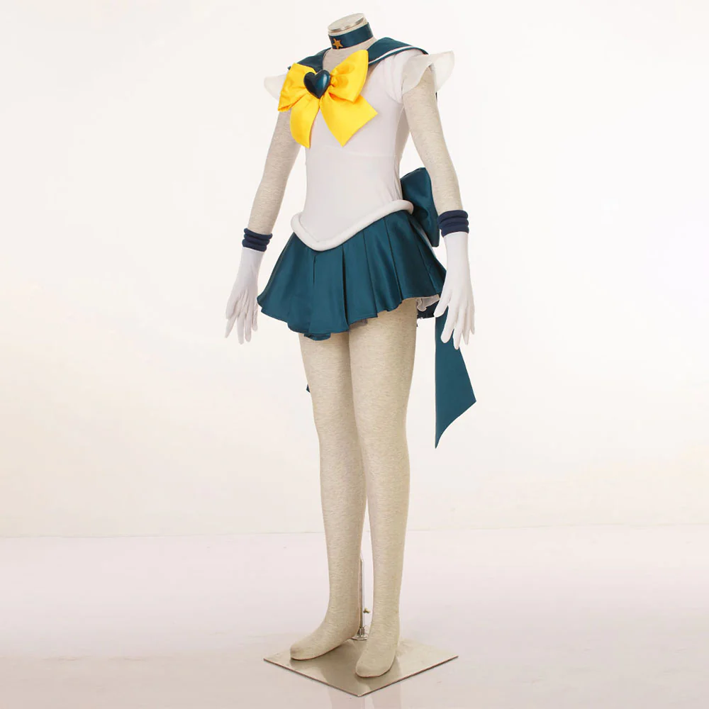 Women and Kids Sailor Moon Super S Costume Sailor Uranus Tenou Haruka Cosplay with Accessories - Image 3