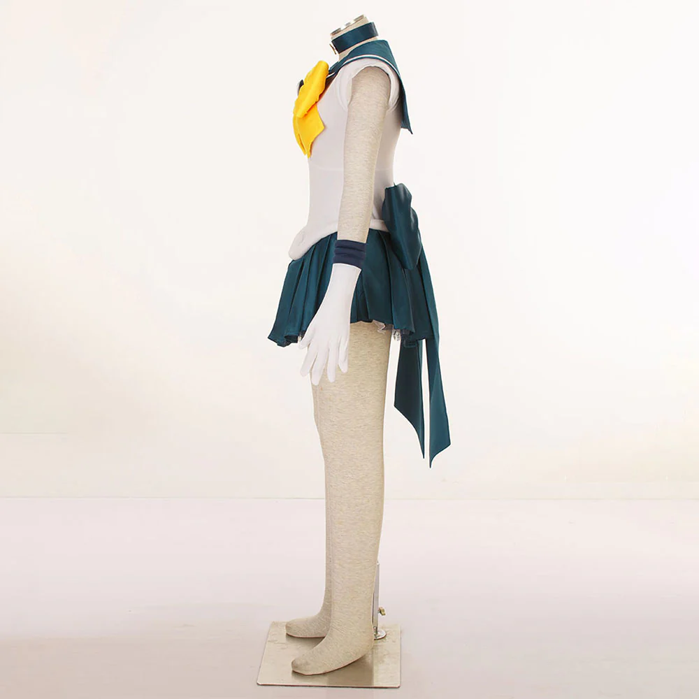 Women and Kids Sailor Moon Super S Costume Sailor Uranus Tenou Haruka Cosplay with Accessories - Image 5