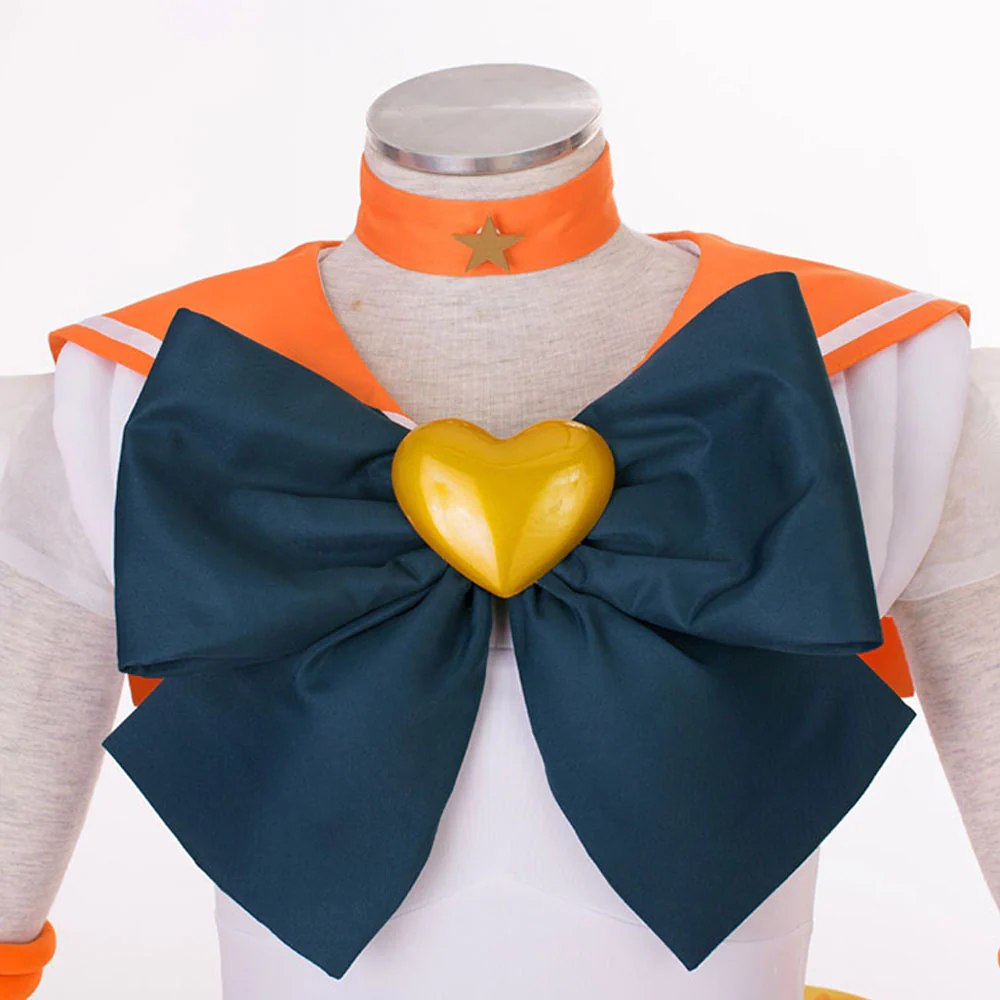 Women and Kids Sailor Moon Super S Costume Sailor Venus Aino Minago Cosplay with Accessories - Image 6